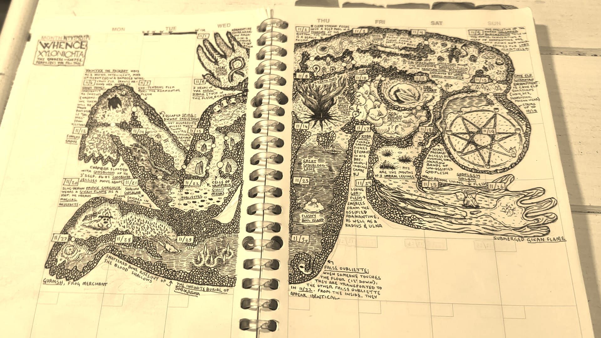 ✍️ Drawing November for #dungeon23