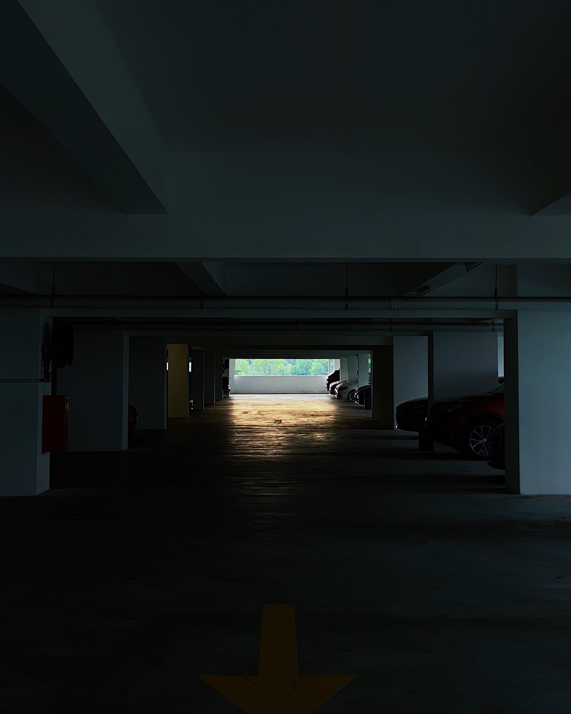 (iPhone 11 Pro) Photo by me, at one of my apartment's carpark floors.