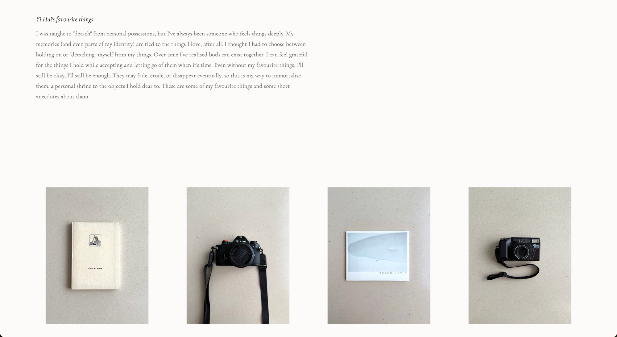 Digital shrine of my things