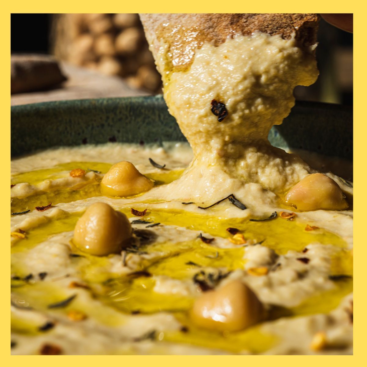 Chef Luciano's Innovative Humus Recipe with Harissa Crickets - A Delicious Ethical Entomophagy Delight