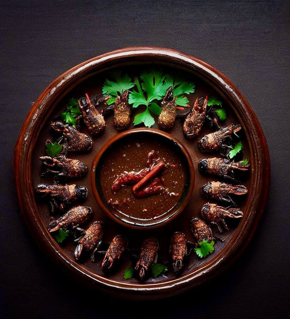 Chef Luciano's Entomophagy Delights: Chapulines en Mole