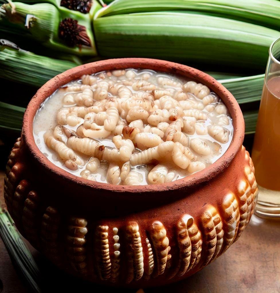 Chef Luciano's Entomophagy Delights: Pulque con Escamoles (Pulque with Ant Larvae)