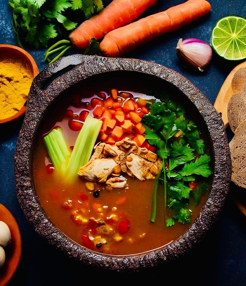 Chef Luciano's Entomophagy Recipe: Sopa de Piedra con Axayácatl
