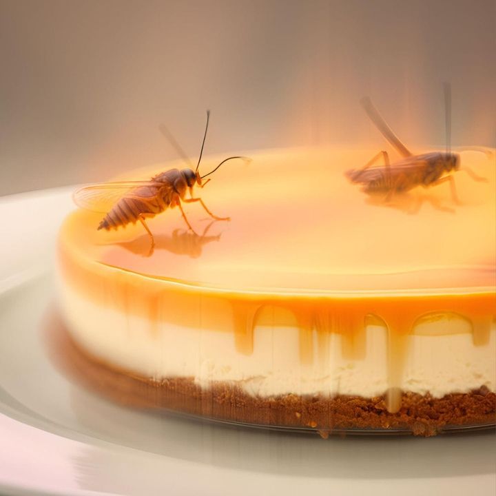 Entovegan Delight: Chef Luciano's Honey Cricket Cheesecake Recipe