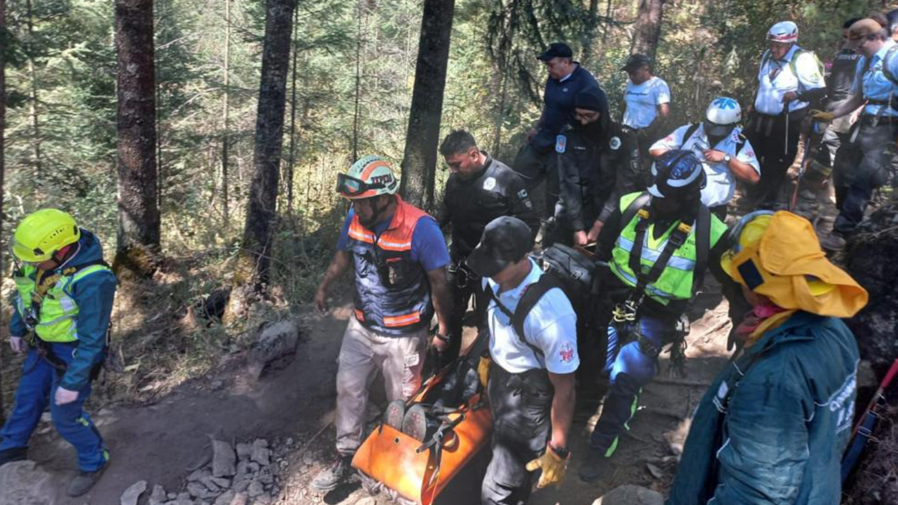 rescatan excursionista en los dinamos