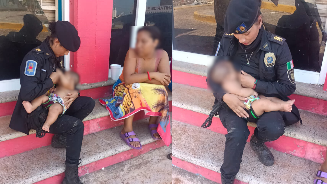 policia cdmx amamanta bebe acapulco