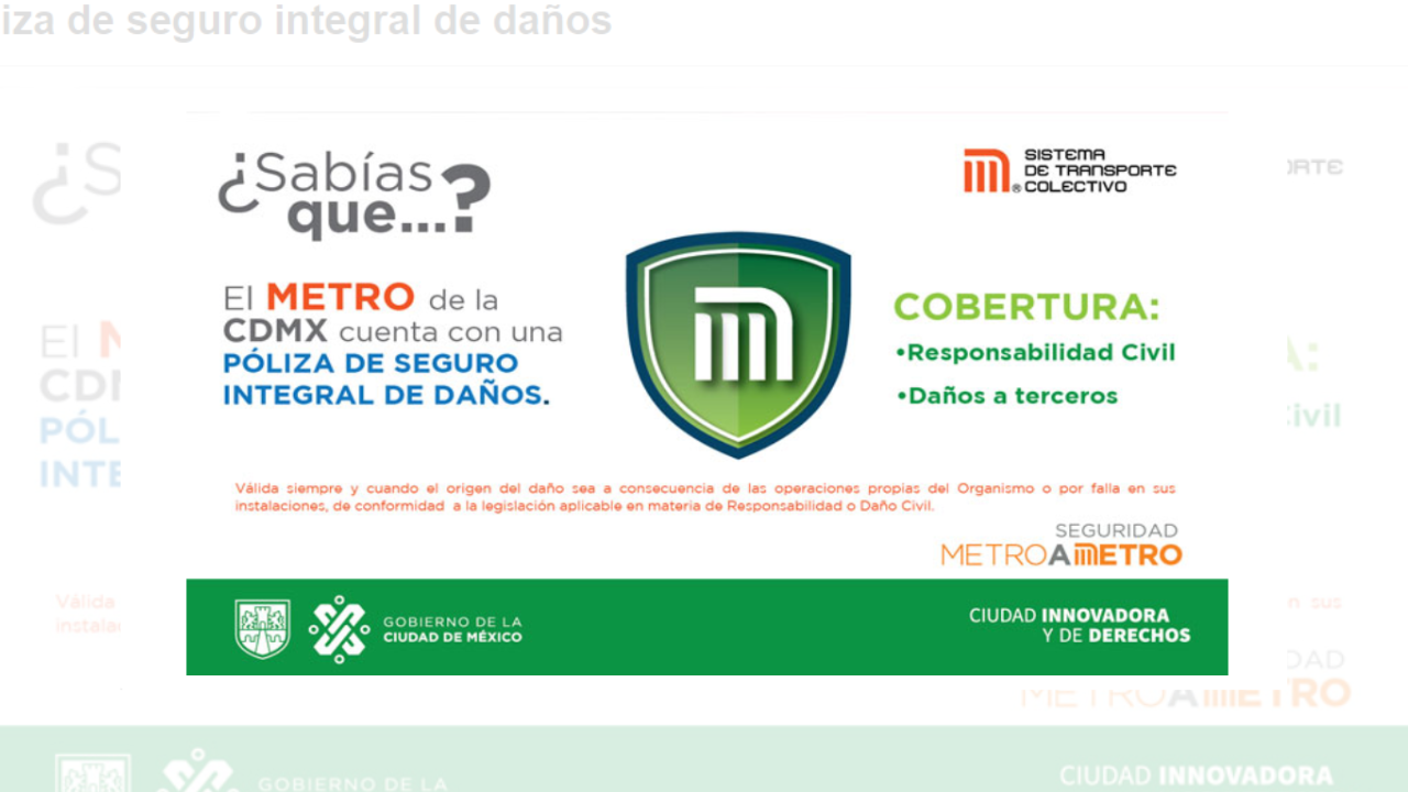 seguro por accidente metro cdmx