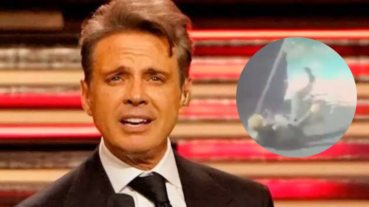¡Aguas! Luis Miguel se cae en pleno concierto