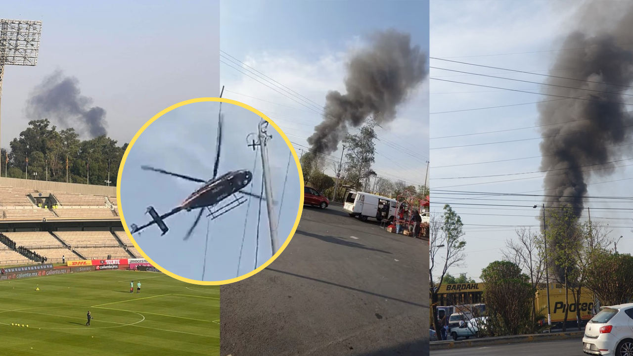 La causa de la caída del helicóptero en Coyoacán