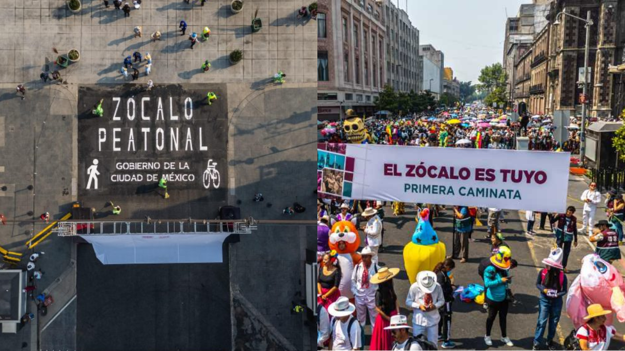 Inauguran Zócalo Peatonal en la CDMX