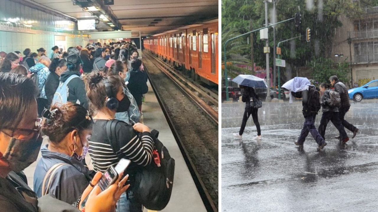 Por lluvia el avance del Metro es lento ¿Cuáles son las estaciones afectadas?