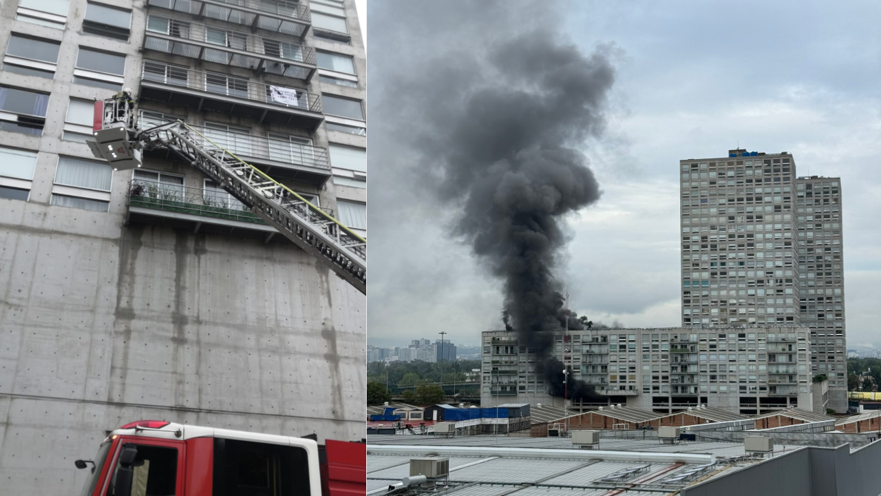Video: Se registra incendio en complejo habitacional de Azcapotzalco