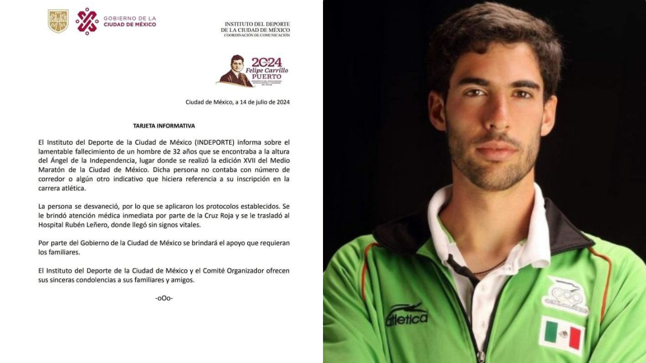 ¿Quién es el atleta que falleció en el Medio Maratón de la Ciudad de México?
