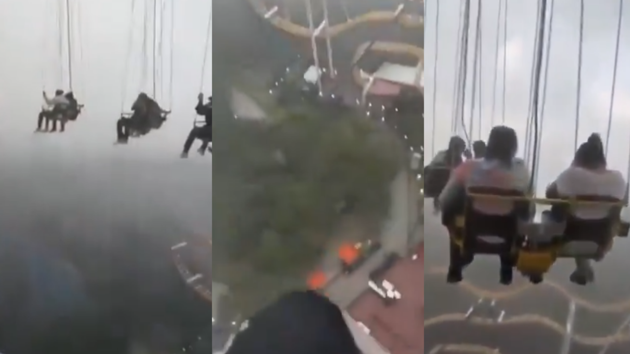 Video | Visitantes de Six Flags quedan varados a más de 70 metros de altura