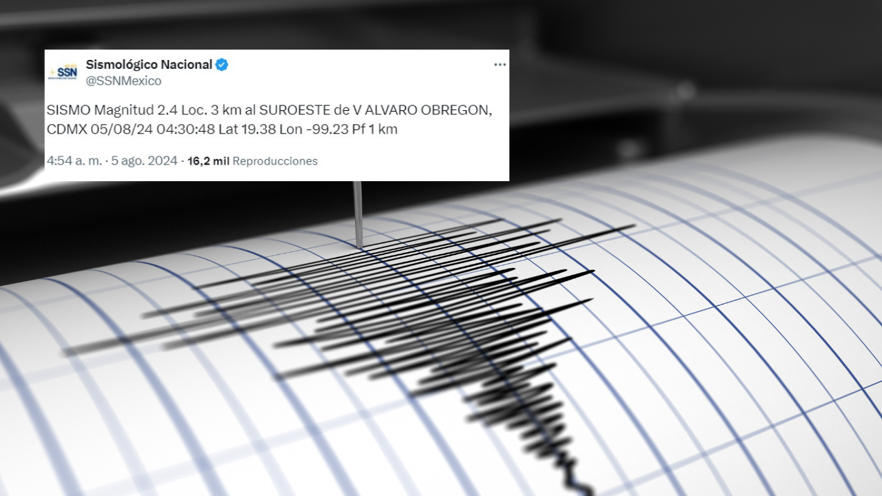 Se registra microsismo en la Cdmx