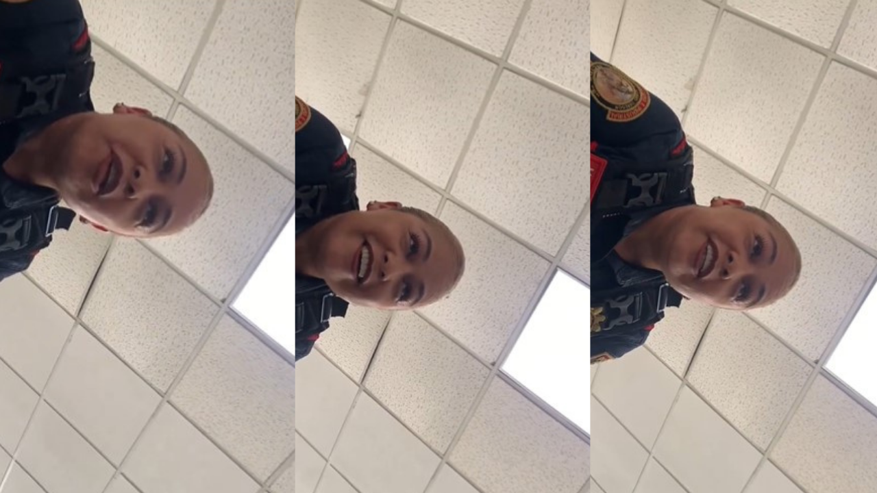 VIDEO | Mujer de la Policía Bancaria es grabada intimidando a hombre; ya fue suspendida