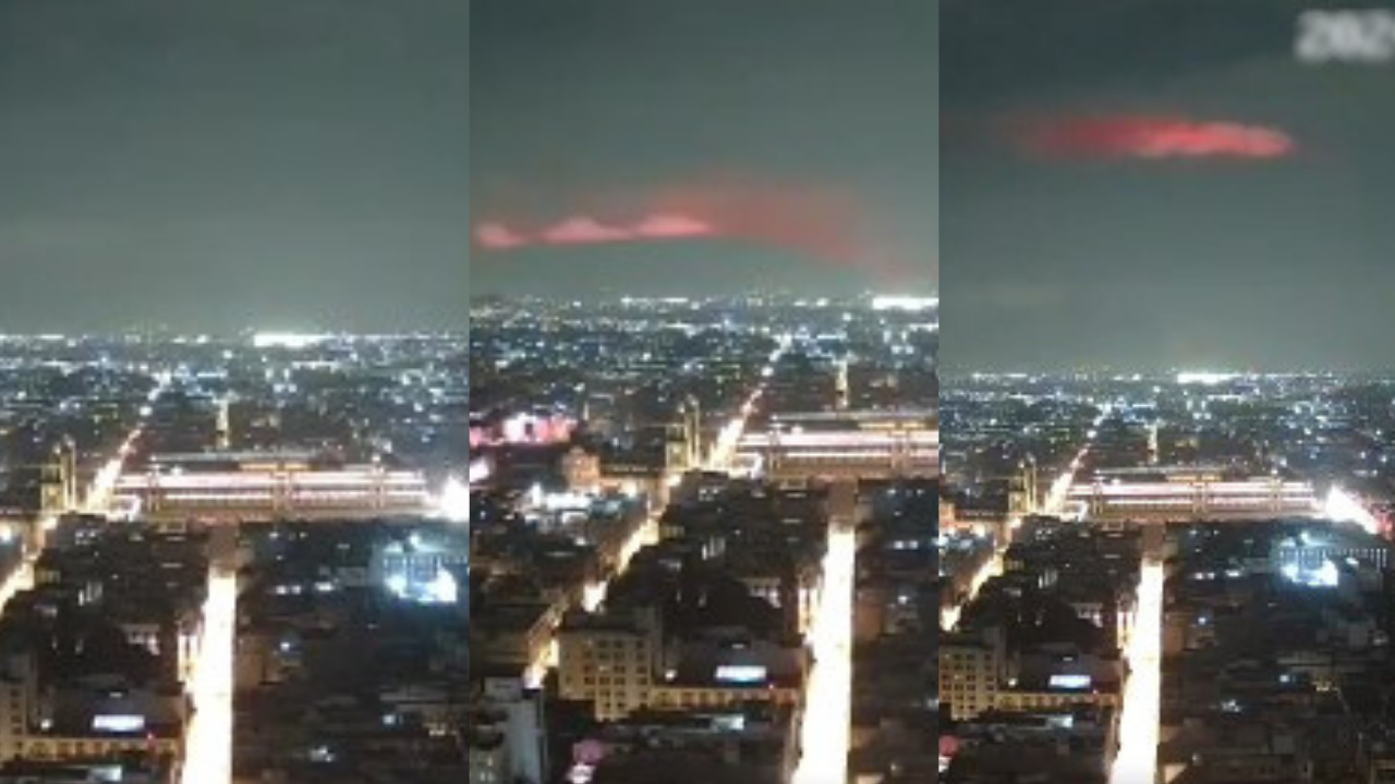 Video | Captan extraña luz en el cielo de la Cdmx