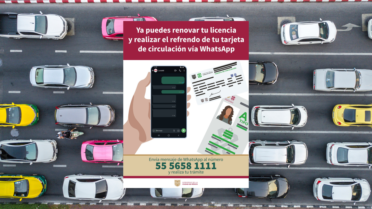 ¿Cómo renovar tu licencia de conducir por WhatsApp en CDMX?