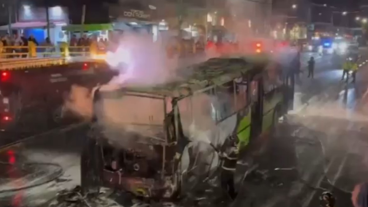Incendio en transporte de la Cdmx.