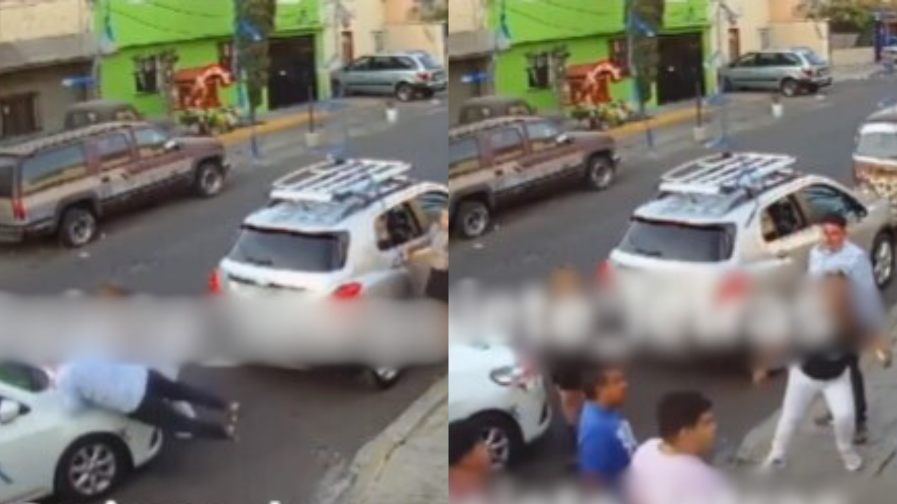 Abuelito atropellado por taxista.