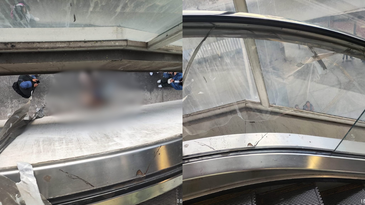 Niña cae de escaleras del Metro de la CDMX.