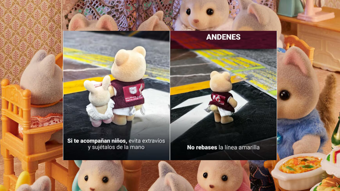 Difunden recomendaciones para viajar en Metro con ayuda de Ternurines