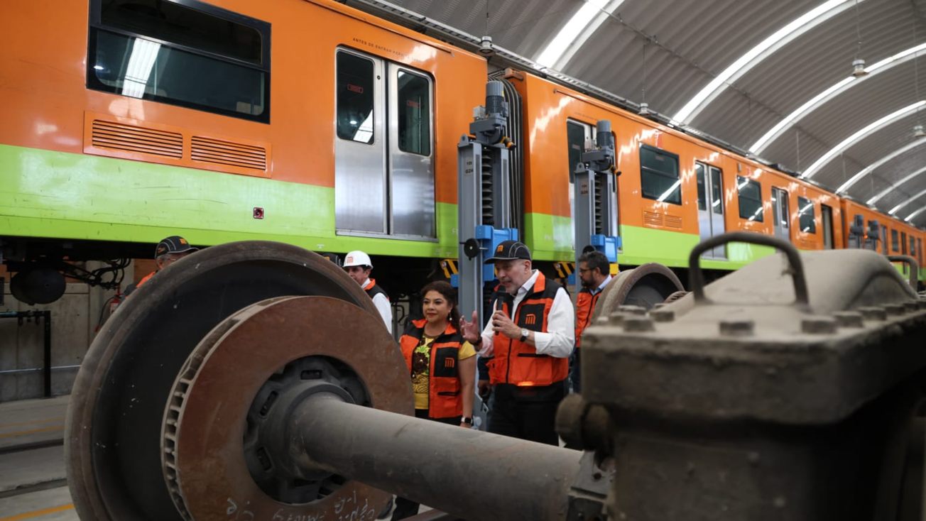 Modernizan taller La Paz del Metro de la CDMX
