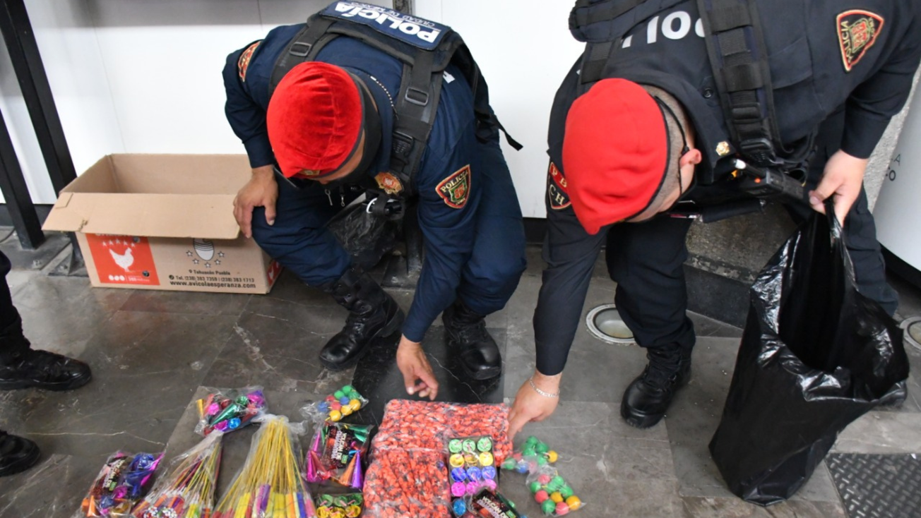 CDMX alista operativo Cero Pirotecnia en el Metro