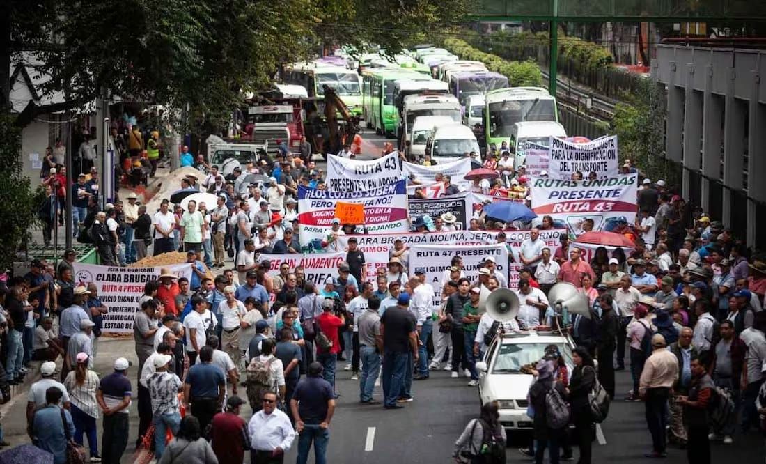 Megamarcha de transportistas en CDMX tiene nueva fecha