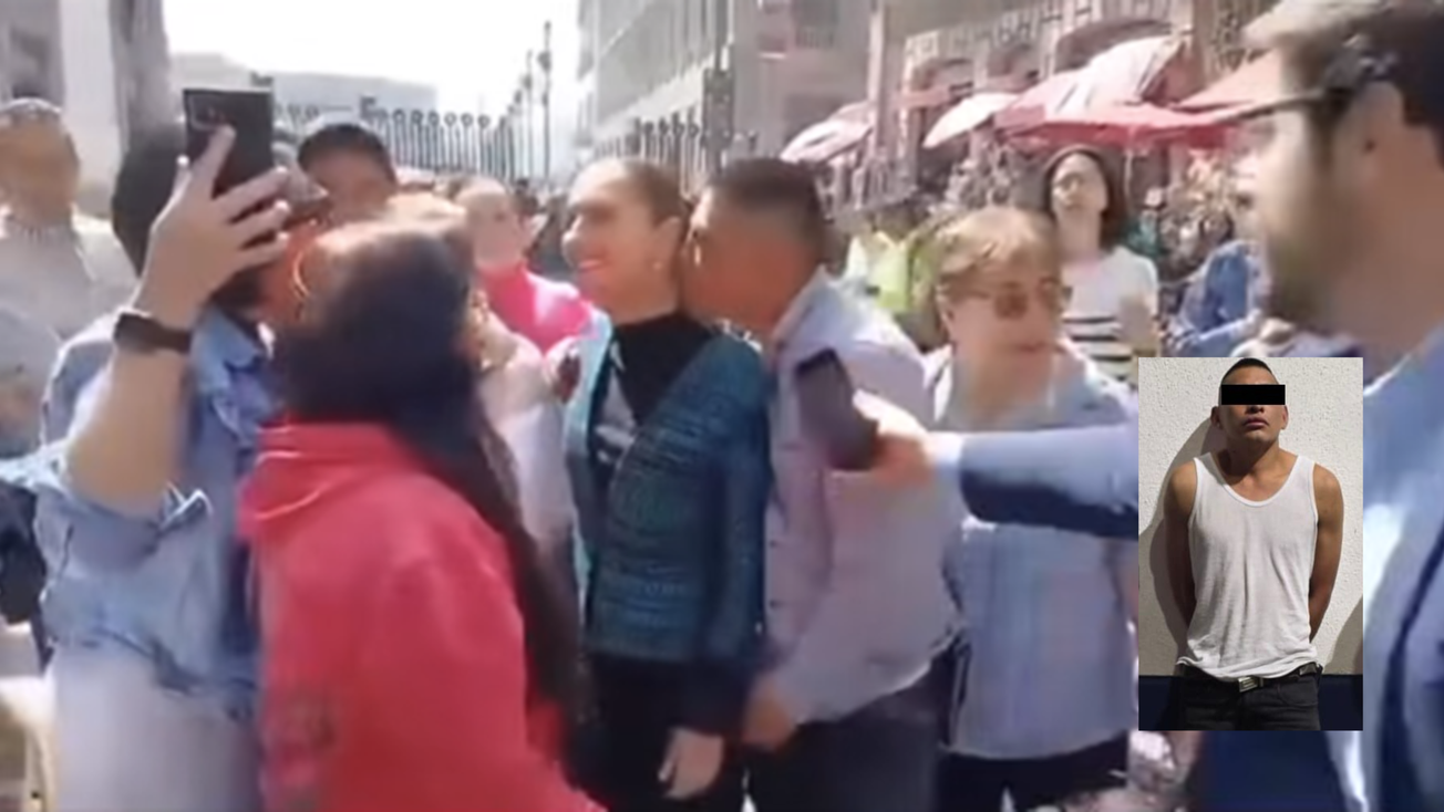 Esto se sabe sobre el hombre que acosó a Sheinbaum en el Centro Histórico