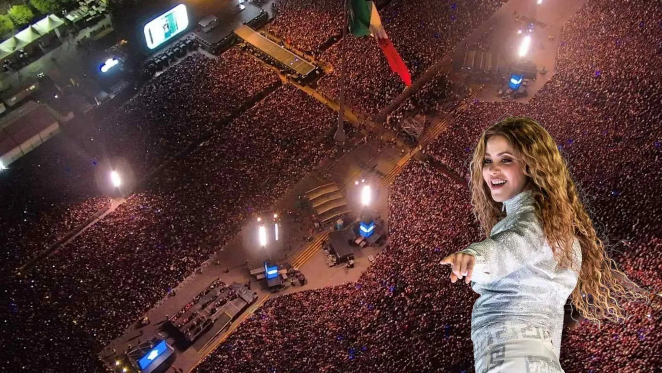Shakira rompe récord en el Zócalo de la CDMX: los otros 9 artistas más vistos