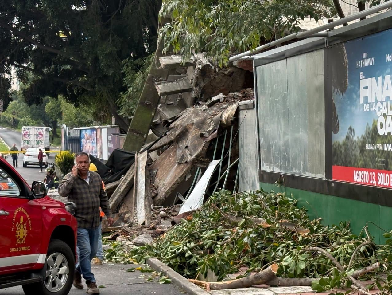 Se derrumba edificio de 4 pisos en Viaducto Miguel Alemán en CDMX, esto sabemos