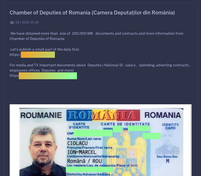 Screenshot of the now-deleted Knight post