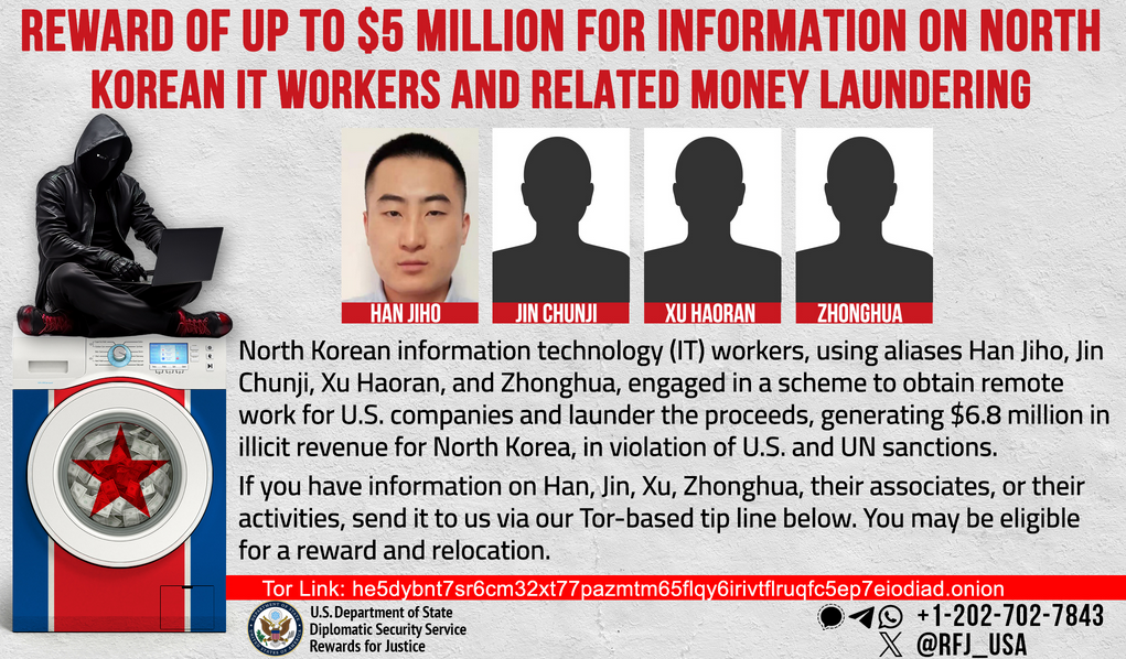 Rewards for Justice wanted poster