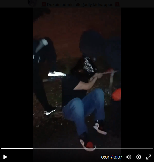 Screenshot from one of the posted videos