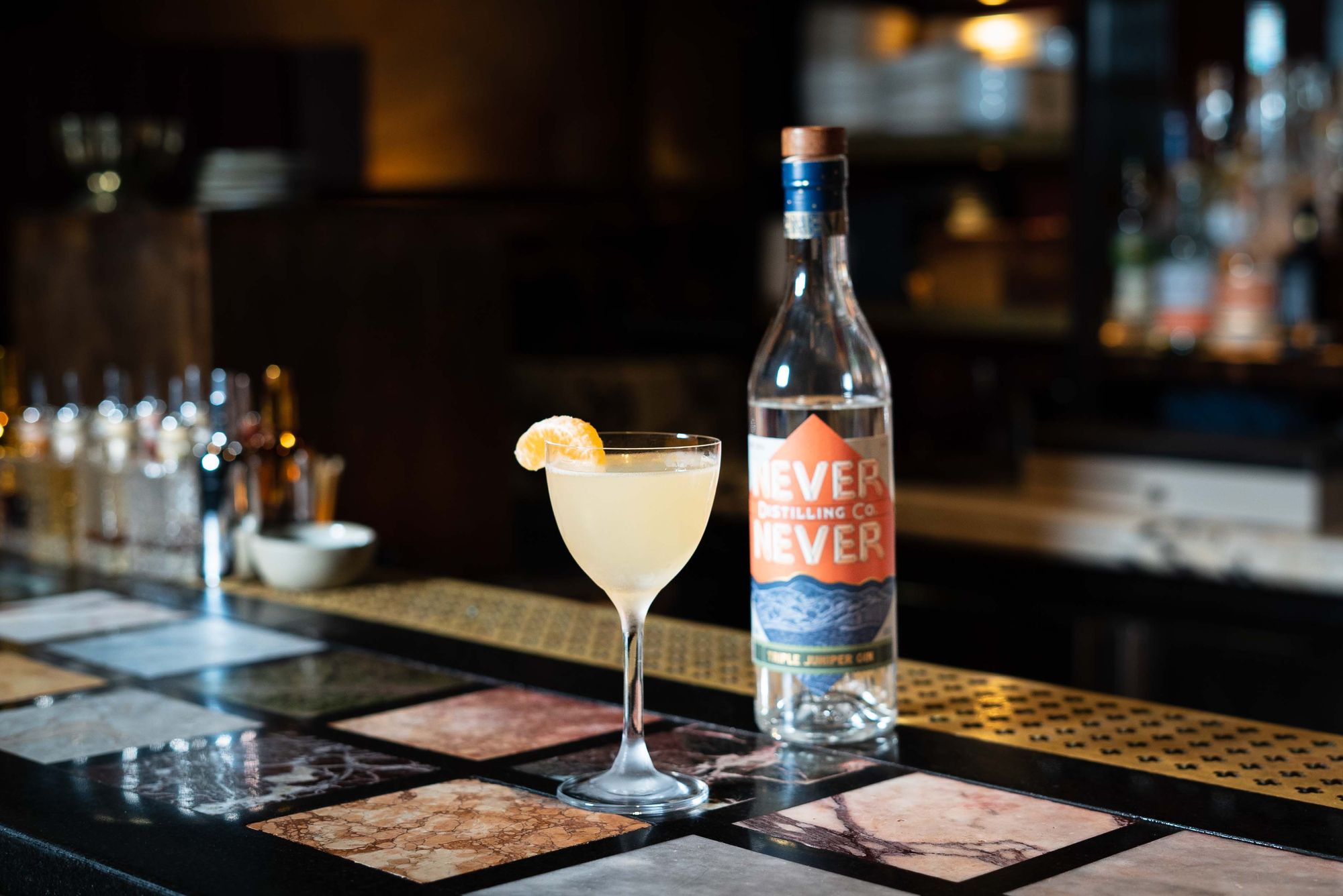 Shay's mandarin riff on the Gimlet. Photo: Boothby