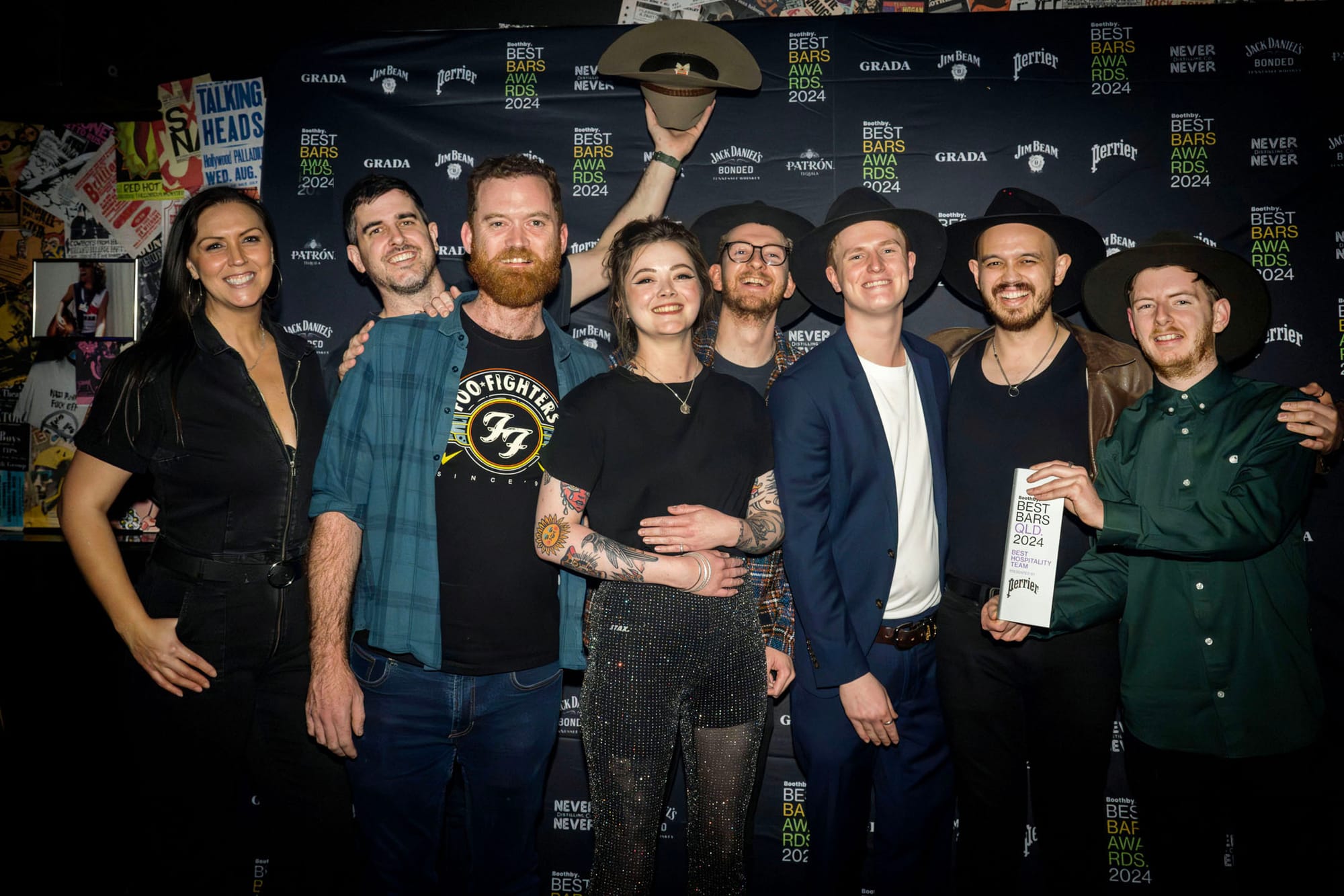 Frog's Hollow Saloon won Best Hospitality Team presented by Perrier. Photo: Christopher Pearce
