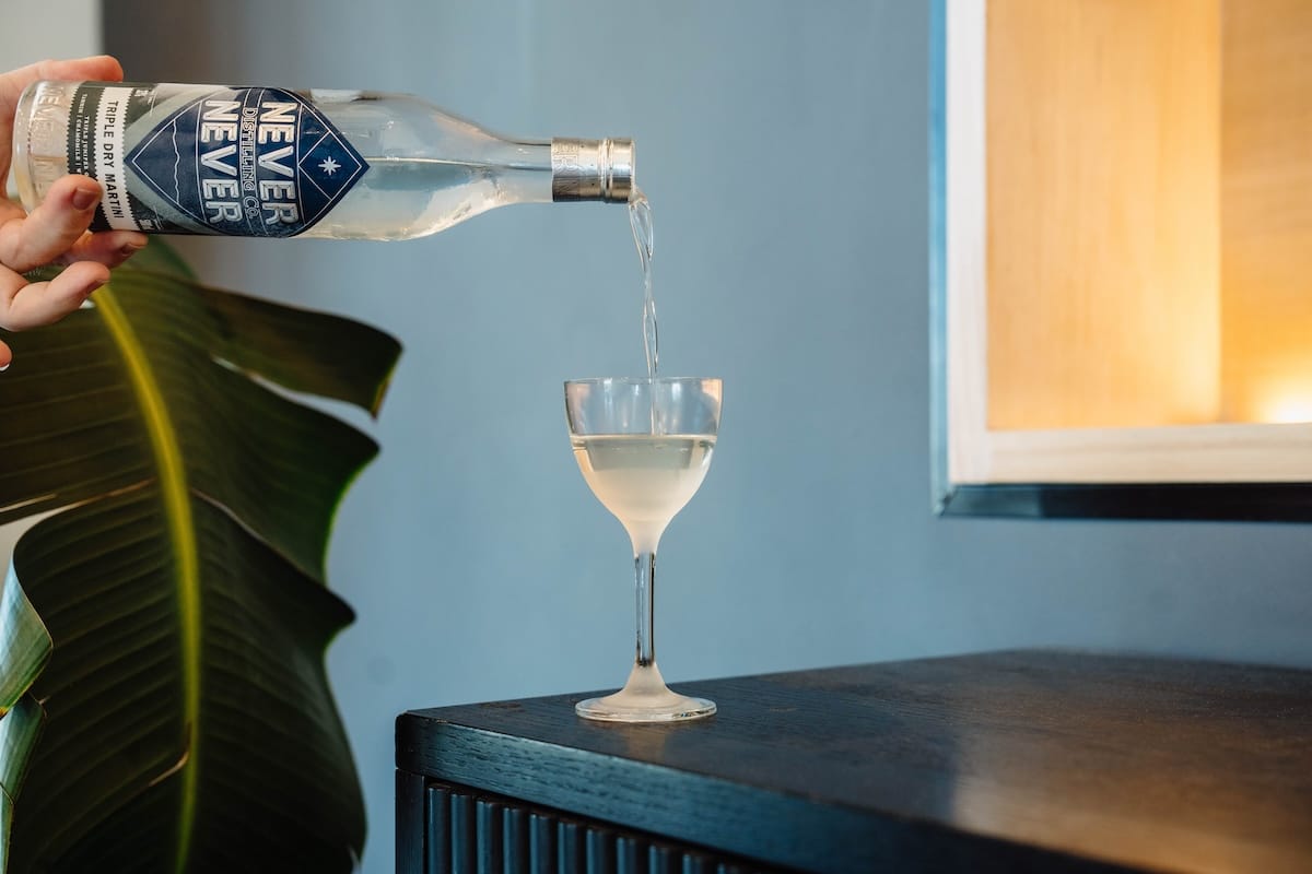 The Triple Dry Martini, fresh from the freezer. Photo: Supplied