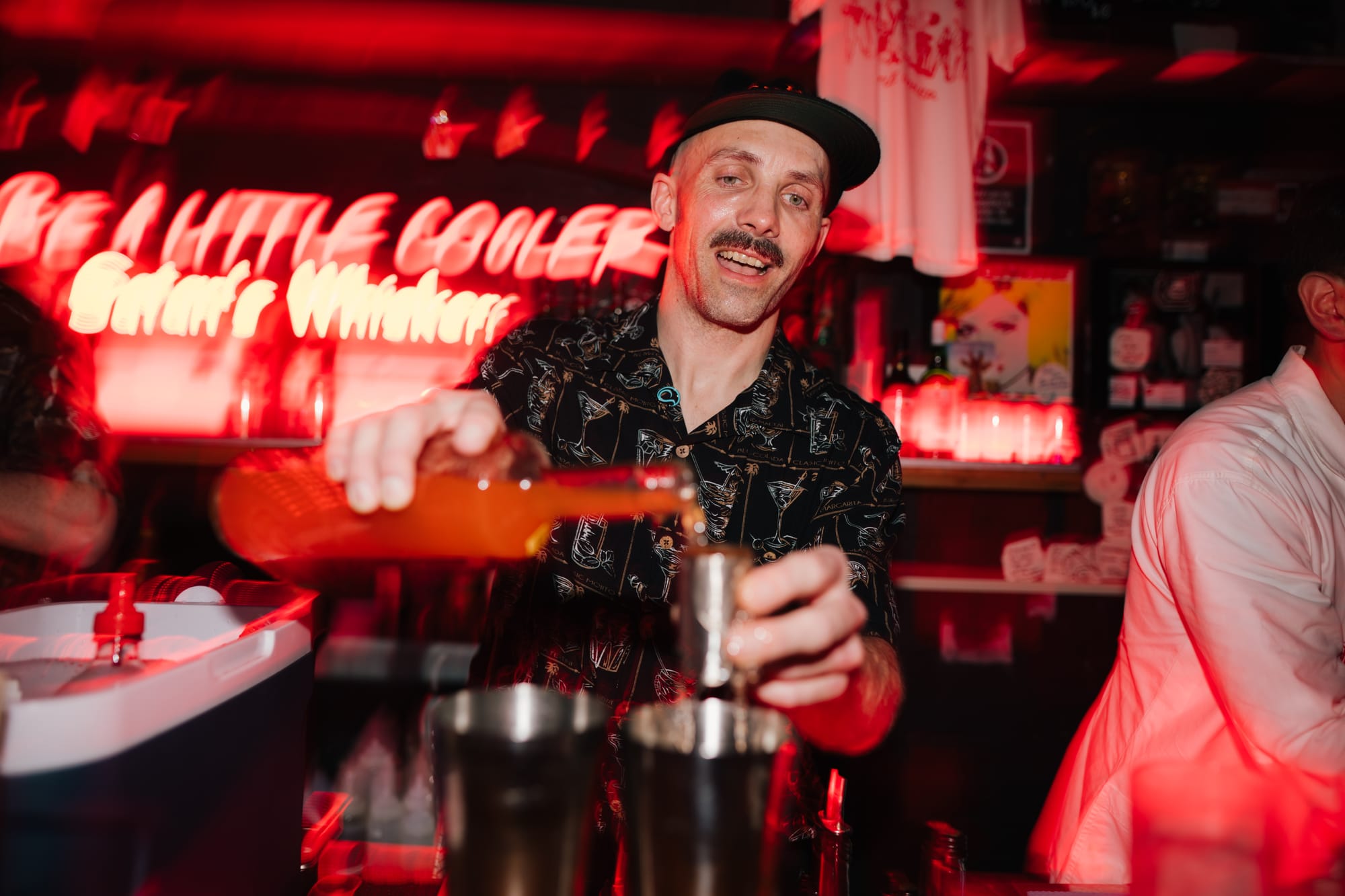 Daniel Waddy at the Satan's Whiskers takeover at Little Cooler. Photo: Maybe Cocktail Festival
