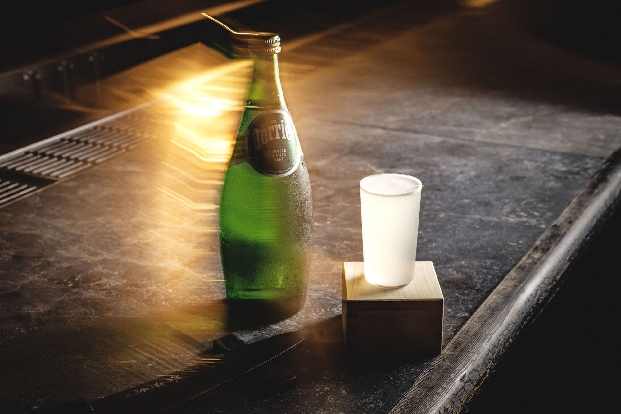 A Silver Gin Fizz with Perrier at Bar Sumi in Sydney. Photo: Christopher Pearce/Boothby