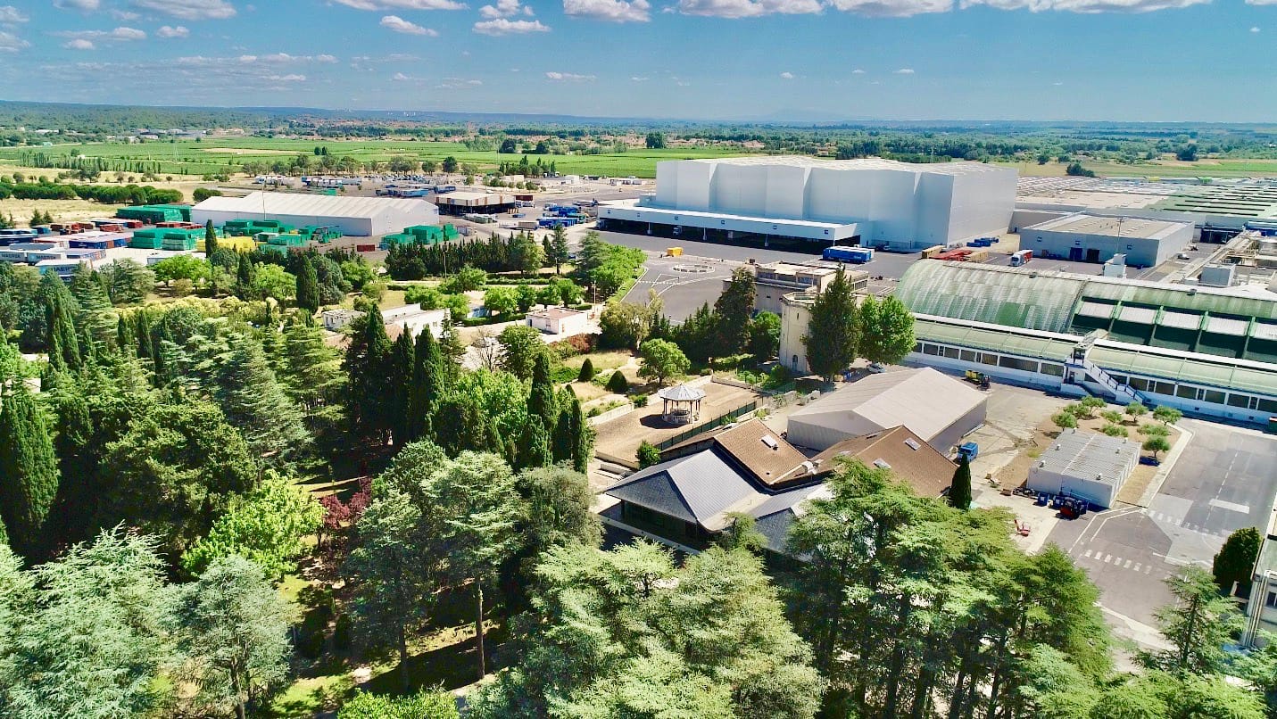 The home of Perrier&nbsp;production in Vergèze, in the south of France. Photo: Supplied