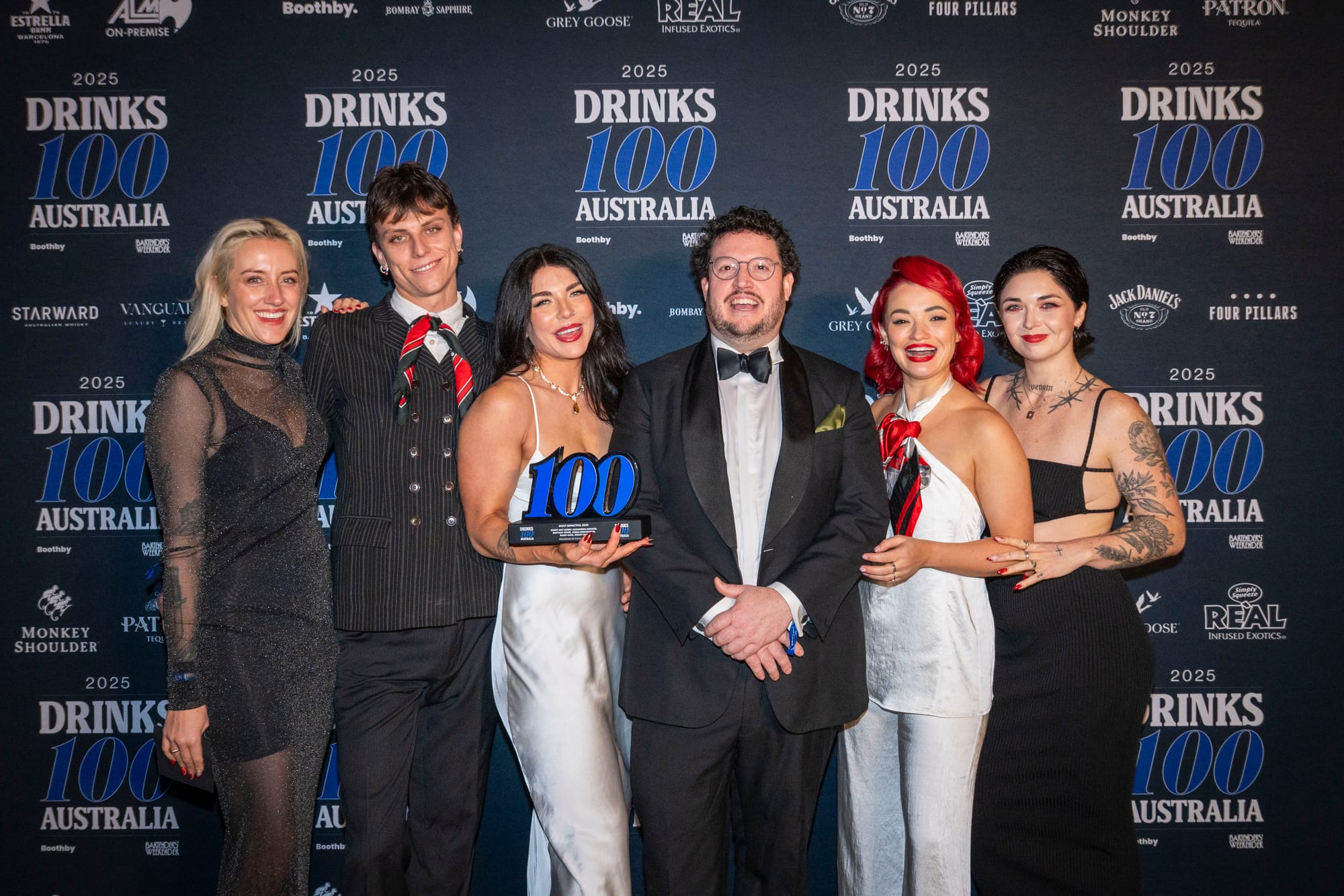 Sorry, Not Sorry were awarded the Most Impactful by Four Pillar's Nick Tesar. Photo: Christopher Pearce/Bartenders' Weekender