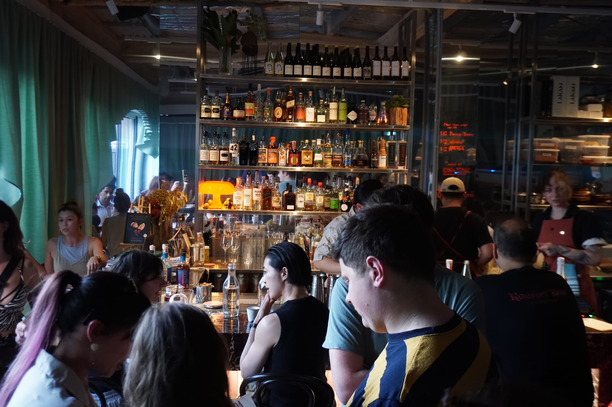 The bar at Inuman, above the restaurant Askal, is small — but mighty. Photo: Supplied