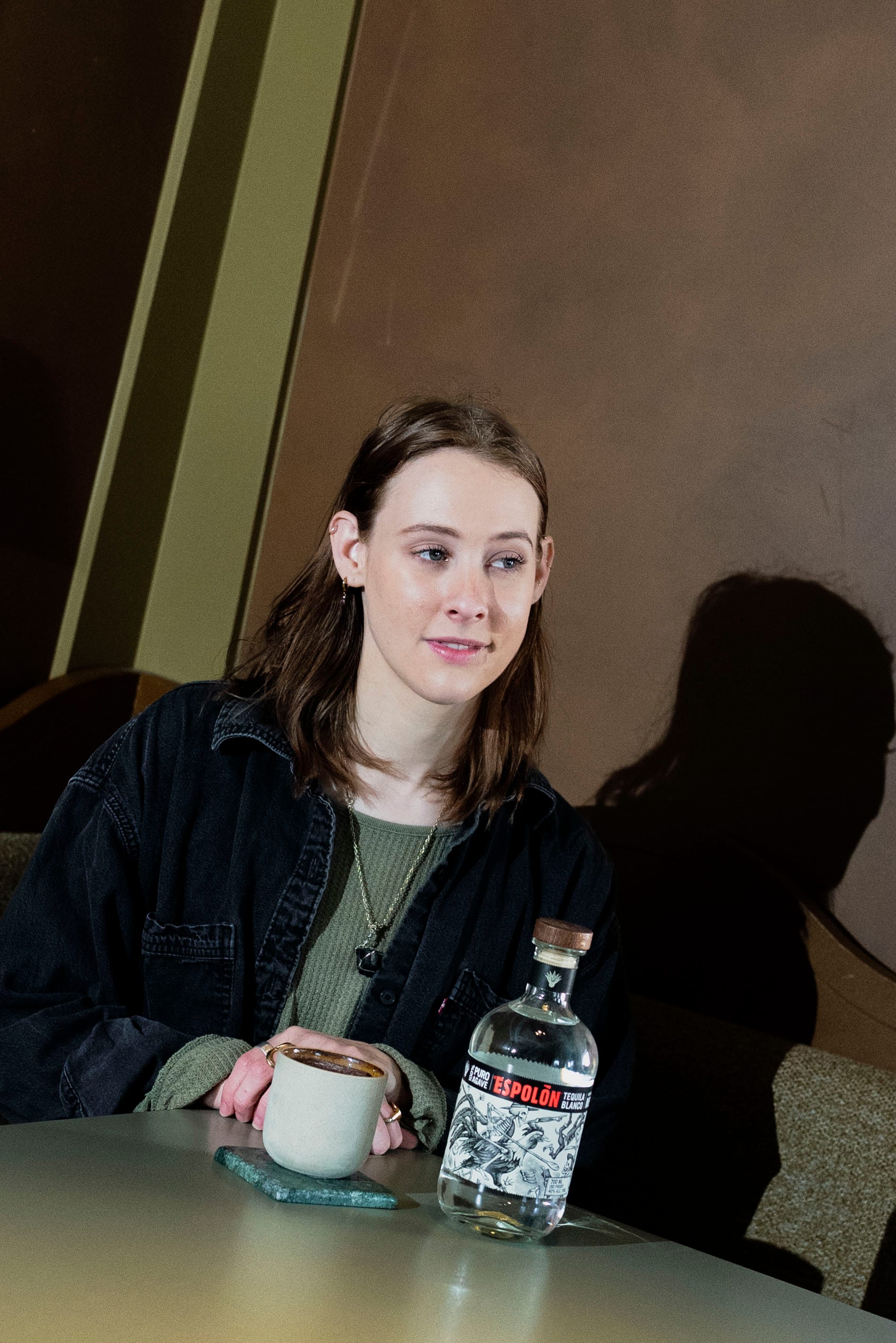 Andie Bulley at The Waratah with her drink, After Dark. Photo: Boothby