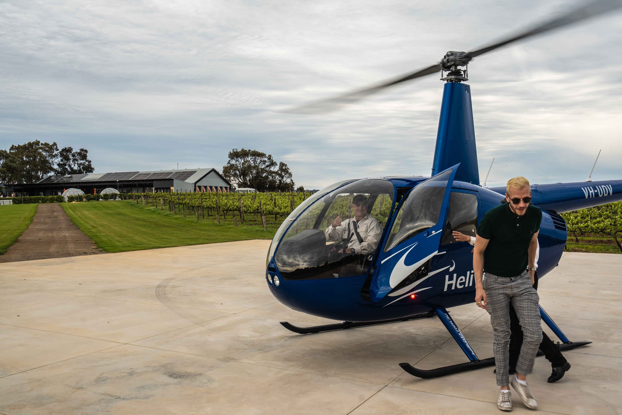 Get to the chopper. Photo: Fred Siggins