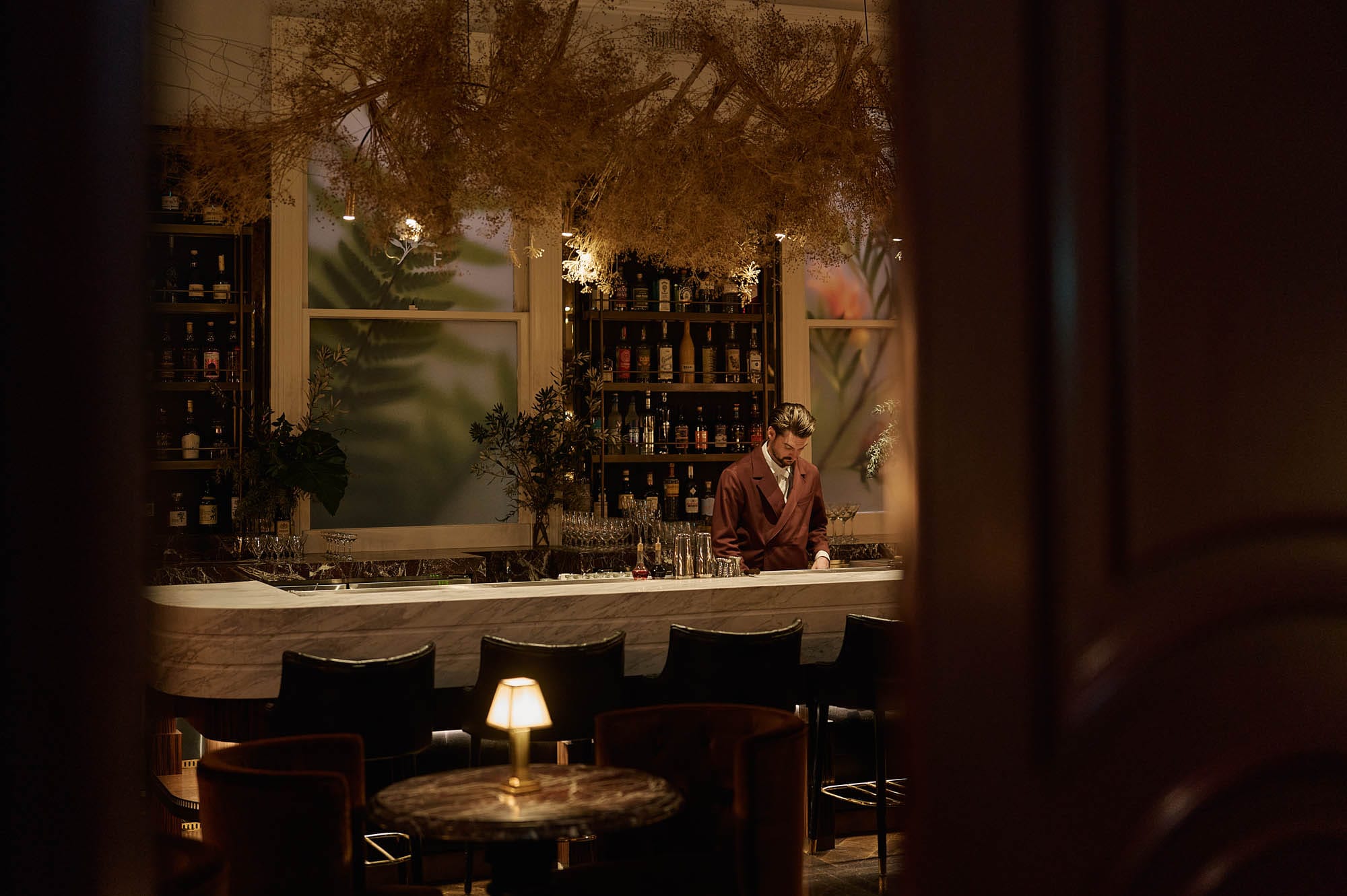 Bar manager Greg Thompson at the ready at Bar Ferdinand. Photo: Supplied/Kristoffer Paulsen