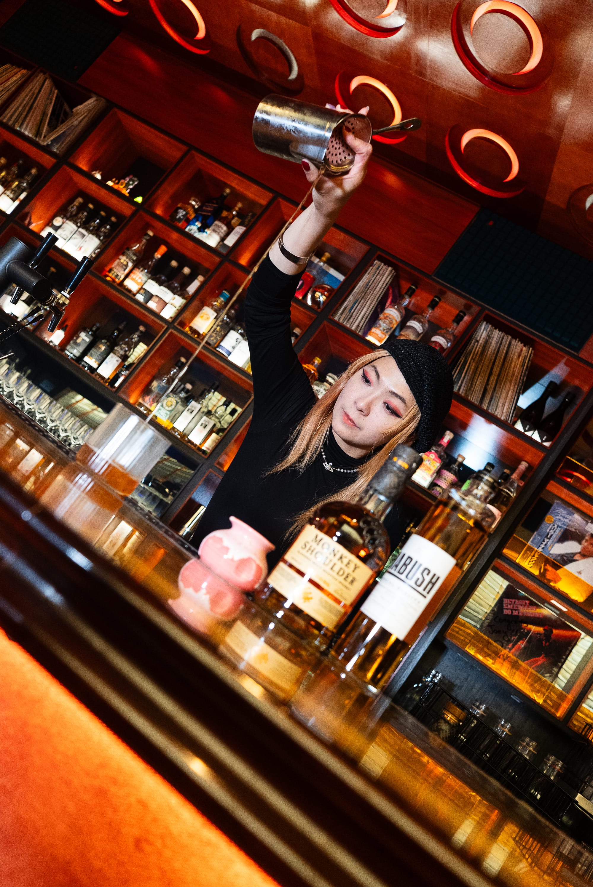 Joey Tai on the pour. Photo: Boothby