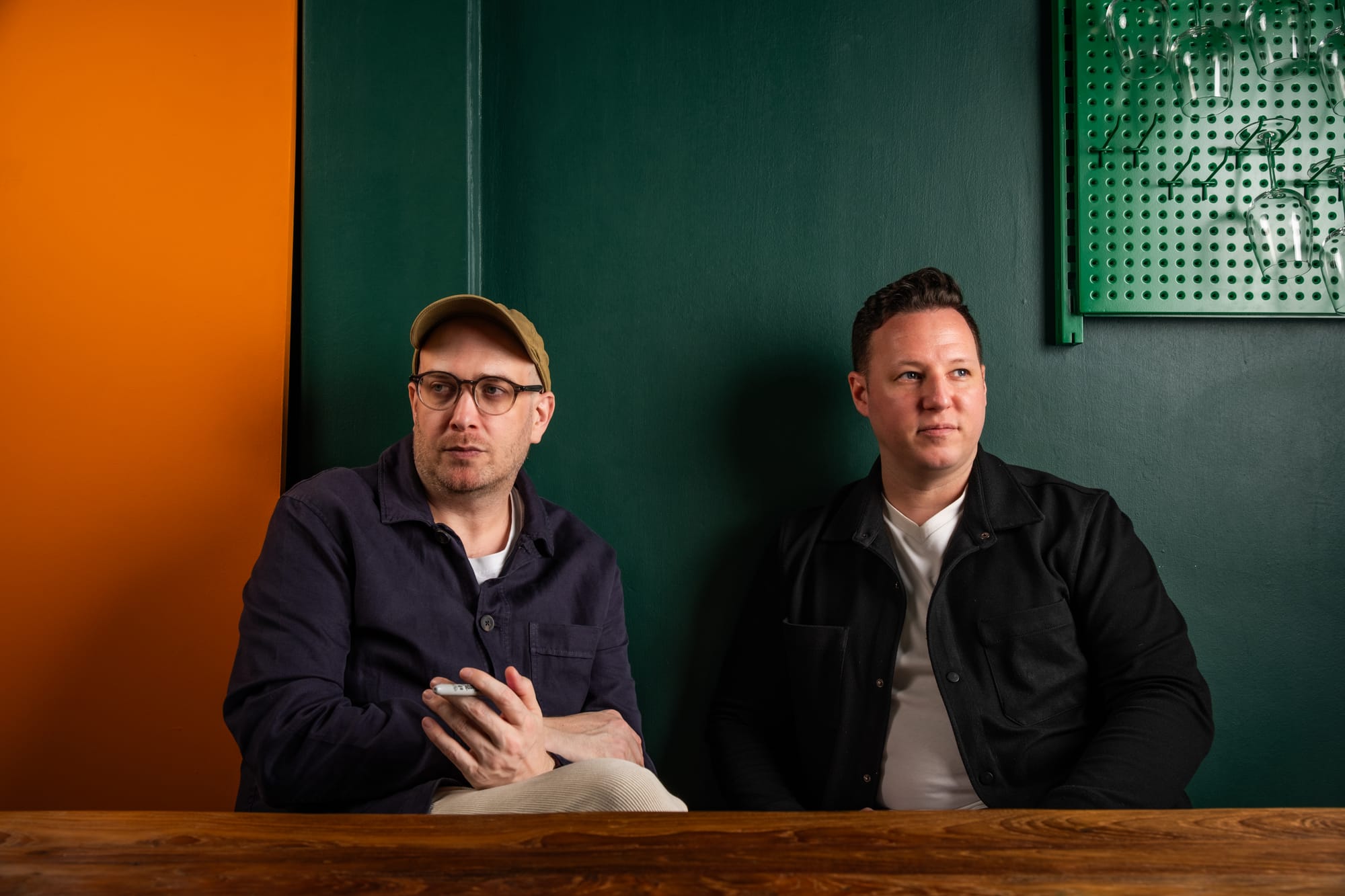 Bobby Carey (left) with Studio Ryecroft co-founder Tom Hogan. Photo: Gluggony/Supplied