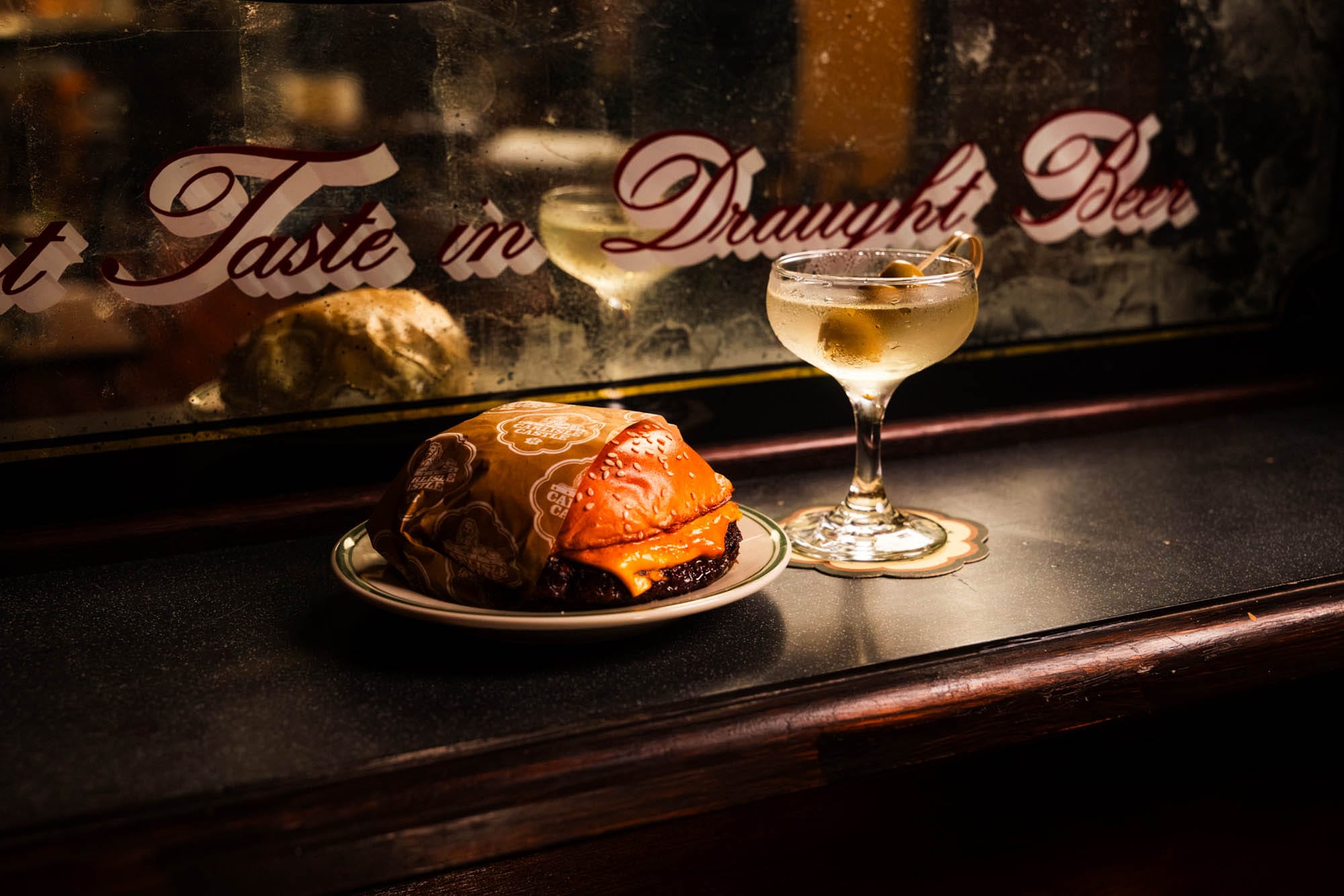 Thursdays sees a $10 burger and $15 Martinis. Photo: Supplied/Brewcasa