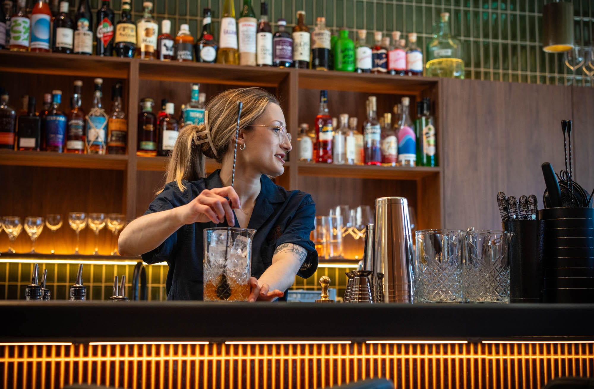 Bar manager Miriam Wahlhütter. Photo: Fred Siggins